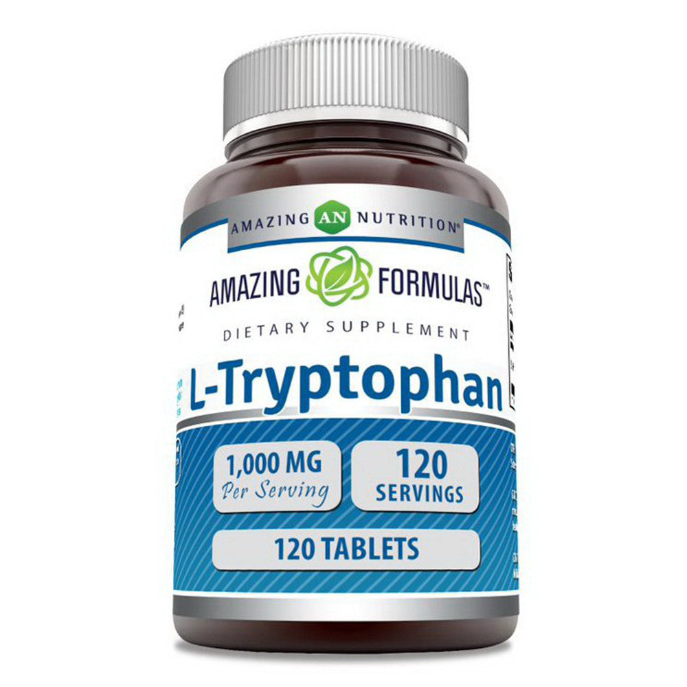 Amazing Formulas L Tryptophan 1000 Mg Dietary Supplement Tablets, 120 Ea